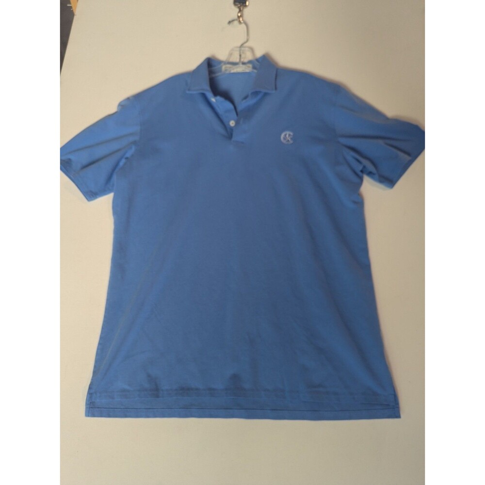 Holderness & Bourne Polo Shirt Men L Blue Short Sleeve Golf Athleisurewear